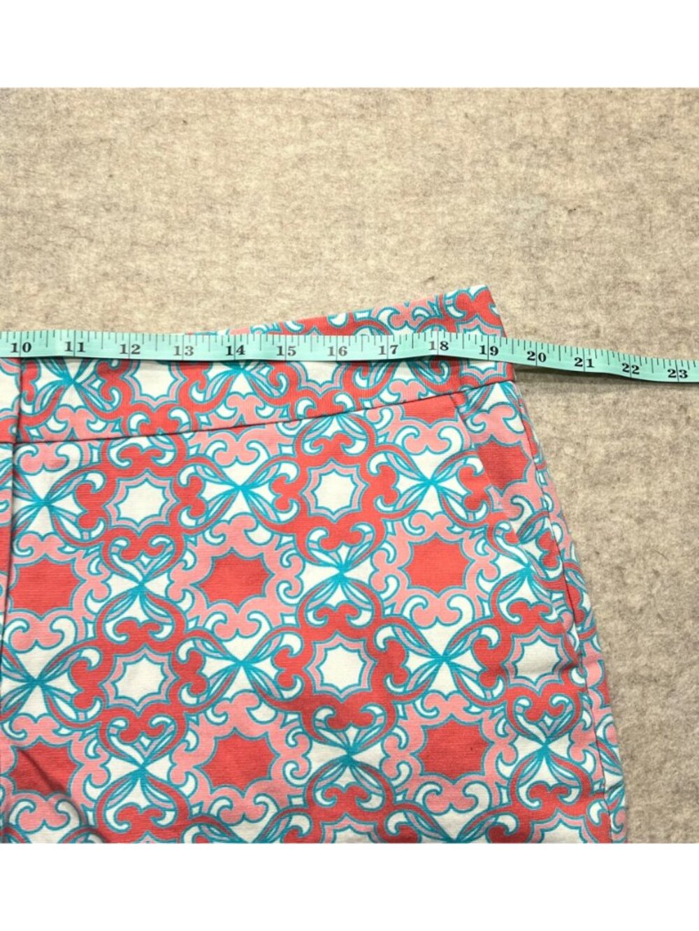 Talbots All Over Print High Rise Shorts Stretch Summer Preppy 16 - Picture 6 of 8